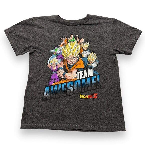 Dragon Ball Z Boys' Team Awesome Goku Gohan Vegeta Character T-Shirt Large - Picture 1 of 7